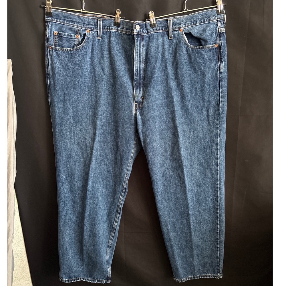 Levi's 550 Relaxed Fit Tapered Leg Jeans 54x32 Blue Dad Core High Rise Denim
